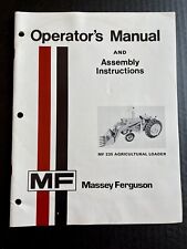 Massey-Ferguson MF 235 Carregador Agrícola Manual do Operador 1974 Original! comprar usado  Enviando para Brazil