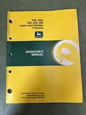 Manual do operador de trator de gramado e jardim fabricante de equipamento original John Deere 240/260/265/285  comprar usado  Enviando para Brazil