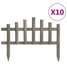Gecheer Garden Fence Lawn Edgings 10 PCS, Wooden Decorative Fence Panels  K0T6 for sale  Shipping to South Africa