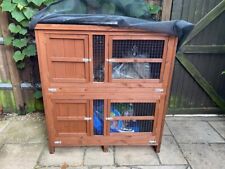 wooden outdoor guinea pig/rabbit hutch for sale  TWICKENHAM