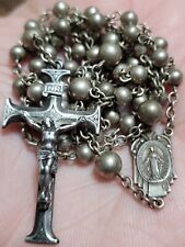 Lote de medallas católicas crucifijo religioso vintage rosario plata esterlina maciza #D, usado segunda mano  Embacar hacia Argentina