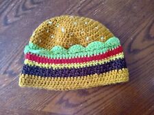 Gorra de invierno hecha a mano crochet sombrero de hamburguesa con queso segunda mano  Embacar hacia Argentina