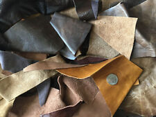 Brown leather offcuts for sale  HEBDEN BRIDGE