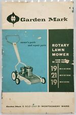 Vintage Garden Mark Rotary Power Lawn Mower Owner’s Guide Repair Parts Manual for sale  Shipping to South Africa