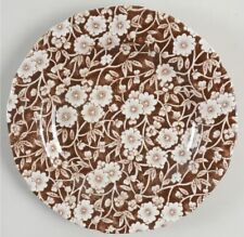 Eight (8) Royal Crownford Staffordshire Brown Calico Bread Plates EXCELLENT! for sale  Shipping to South Africa