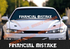 Financial mistake windshield for sale  Ukiah