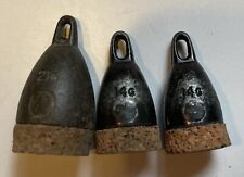 3 CORK BASED RINGED FISHING SINKERS COARSE FISHING for sale  Shipping to South Africa