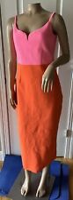Vestido Bodycon feminino EXPRESS Color Block GRANDE laranja rosa comprar usado  Enviando para Brazil