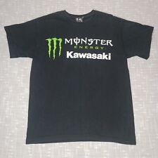 Camiseta KAWASAKI Monster Energy Dirt Bike Motorcross Supercross Preta Tamanho M comprar usado  Enviando para Brazil