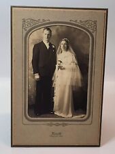 Foto de boda de colección marco de novia y novio Oregon 1934 inscripción decoración artesanía segunda mano  Embacar hacia Mexico