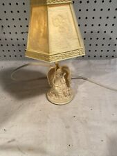 Angel Themed 6 Sided Desk Lamp Plastic Shade Religious Desk Night Stand for sale  Shipping to South Africa