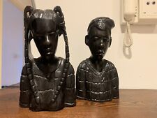 Pair ebony carved for sale  SOUTHAMPTON