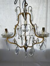 Lustre ancien pampilles d'occasion  France