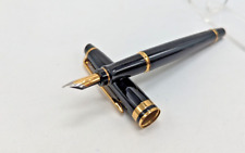 Pluma estilográfica Waterman Expert, negra brillante con 23 k GT, punta fina + convertidor segunda mano  Embacar hacia Argentina