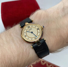 Reloj de cuarzo para damas Cartier Must De Cartier Vermeil .925 - en caja y papeles segunda mano  Embacar hacia Mexico