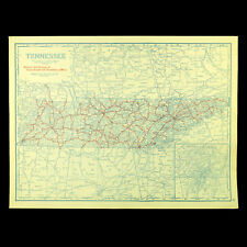 Vintage tennessee map for sale  Willow Grove
