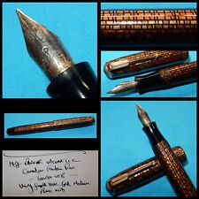 PLUMA ESTILOGRÁFICA PARKER VACUMATIC 1938 - RED DORADA - ORO 14K FLEX SUAVE MEDIANA NUEVA EN CAJA segunda mano  Embacar hacia Argentina