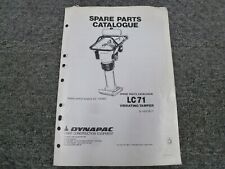 Used, Dynapac LC71 Vibrating Tamper w Robin EC10D or EC10K Engine Parts Catalog Manual for sale  Shipping to South Africa