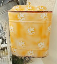 ANCIENNE FONTAINE  EMAILLEE MOTIF JAUNE AVEC ROBINET SHABBY d'occasion  France