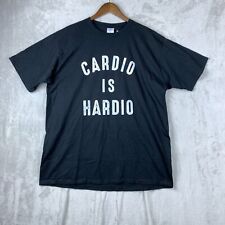 Camiseta Unisex Gráfica Negra Talla XL Cardio is Hardio Broma Divertida segunda mano  Embacar hacia Argentina