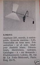 Publicité 1959 lokiec d'occasion  Longueil-Sainte-Marie