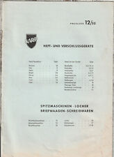 Hinrich Karp Bürobedarf Hamburg * Schreibwaren Preisliste 1955 gebraucht kaufen  Versand nach Switzerland