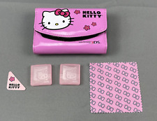 Capa rosa Hello Kitty Nintendo 3DS com 2 estojos vazios para jogos pano de limpeza de tela comprar usado  Enviando para Brazil