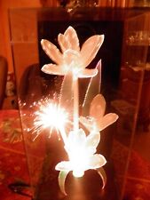 Vintage lampe fleurs d'occasion  Darney