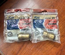LOT OF 2 Brass Blue Hawk 1/2 x 1/2 P2C Fittings -# 0249386 26A Coupling for sale  Shipping to South Africa