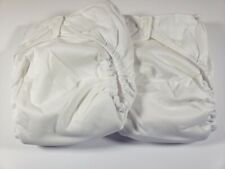 2 Fuzzi Bunz Cloth Diapers "Perfect Size" w/ Inserts Large 25-45+ lbs White NWOT for sale  Shipping to South Africa