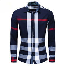 Usado, Camisa xadrez aleatória moda verão masculina manga longa casual slim fit camisas tops  comprar usado  Enviando para Brazil