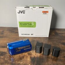 JVC Everio Camcorder GZ-MS230 Blue Digital Camera Video 3 Batteries No Charger for sale  Shipping to South Africa