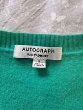 Cashmere jumper green for sale  MANCHESTER