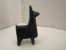Mid Century Style Heavy Cast Iron Llama Alpaca Figurine 5.5" Brutalist for sale  Shipping to South Africa