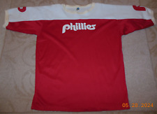Camiseta de malla vintage de los Philadelphia PHILLIES de los años 70 logotipo béisbol MLB Artex L segunda mano  Embacar hacia Argentina