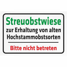 Schild streuobstwiese zur gebraucht kaufen  Deutschland