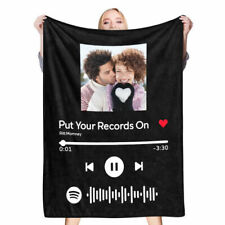 Foto personalizada música casal cobertores presentes aniversário aniversário namorados , usado comprar usado  Enviando para Brazil