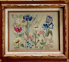Vintage floral crewel for sale  Millsboro