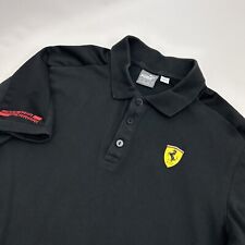 Camisa polo masculina manga curta algodão preta logotipo Puma Ferrari P comprar usado  Enviando para Brazil
