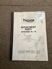 Triumph parts catalogue for sale  NESTON