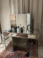 Silver modern mirrored for sale  MANCHESTER