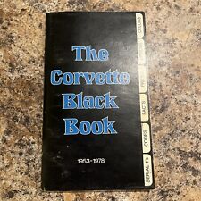 Corvette black book for sale  Canyon