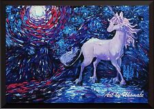 Used, Unicorn The Unicorns Poster Decor Print Van Gogh Starry Night Wall Art A053 for sale  Shipping to Canada