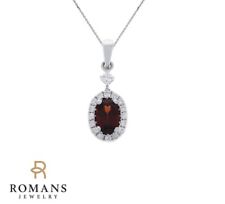 Garnet halo diamond for sale  Folsom