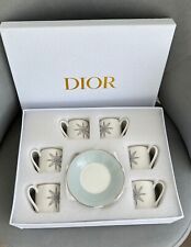 Juego de café de porcelana platos Christian Dior para 6 personas segunda mano  Embacar hacia Argentina