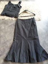 Abendkleid teiler schwarz gebraucht kaufen  Zeven