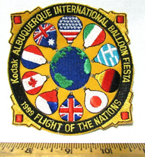 Usado, Balão de ar quente vintage Albuquerque 1999 Fiesta Patch Flight Nations Novo México comprar usado  Enviando para Brazil