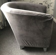 Grey velvet tub for sale  DURHAM