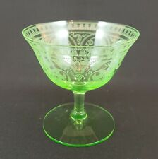 Cambridge Glass baixa Sorvete - 3060 Linha, gravado 704 Luz Verde Esmeralda comprar usado  Enviando para Brazil