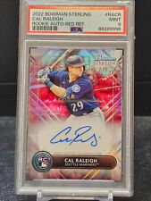 2022 BOWMAN STERLING CAL RALEIGH RED REFRACTOR AUTO ROOKIE #D 3/5 PSA 9 MINT for sale  Shipping to South Africa